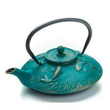 World Menagerie Brookhill Steel Koi Fish 0 84 Qt Cast Iron Teapot Cast Iron Tea Pot Tea Pots Cast Iron
