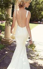 39 Button Back Wedding Dresses That Impress Slinky Wedding Dress Wedding Gown Alterations Wedding Dresses