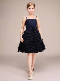 Dark Navy Junior Bridesmaid Dresses Tulle Ruffled Junior Bridesmaid Dress Jb00032 Tulle Bridesmaid Dress Short Bridesmaid Dresses Toddler Flower Girl Dresses