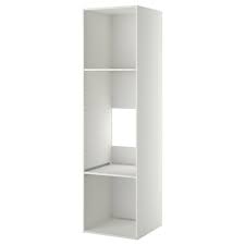 Metod White High Cabinet For Fridge Oven 60x60x220 Cm Ikea Ikea Modern Kitchen Cupboards Cabinet