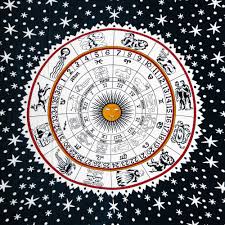 Divine Your Position Among The Sun Moon And Stars Http Www Hippieshop Com Cgi Bin Gold Item 19234 Zodiac Moon Su Tapestry Hippie Decor Astrology