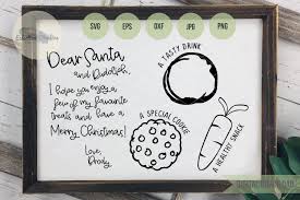 Caluya design's svg cut file & font downloads are 100% free for personal use. Canadian Spelling Dear Santa Cookies For Santa Tray Svg 381408 Cut Files Design Bundles