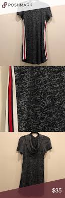 Nwot Tmg Junior Black Gray Dress White Red Stripes White Dress Gray Dress Black N White Dress