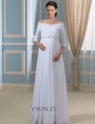 Abito Da Sposa Maniche Lunghe All Aperto A Terra Eleganza Cintura Di Perline Ysun It