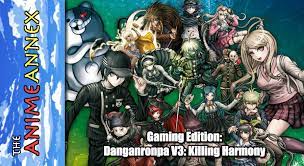 The game features the concept of smacking objects to look for mono coins while exploring the school. The Anime Annex Gaming Edition Danganronpa V3 Killing Harmony Geekade