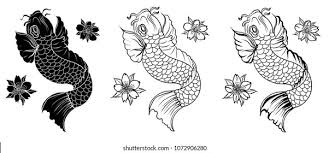 Red koi fish tattoo meaning. Koi Fish Tattoo Design Isolate On Stock Vector Royalty Free 1072906280
