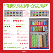 Staedtler 137 C 48 Luna Water Colour Pencils Review Water Color Pencil Colored Pencils Staedtler