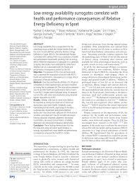 All children must have a minimum set of vaccinations. Pdf Low Energy Availability Surrogates Correlate With Health And Performance Consequences Of Relative Energy Deficiency In Sport