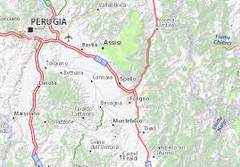 L'umbria è caratterizzata da una notevole varietà paesaggistica, grazie al continuo susseguirsi di aree collinari e fondovalle fluviali. Mappa Michelin Spello Pinatina Di Spello Viamichelin