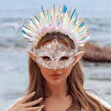 Adult Fashion Metal Diamond Mask High-end Masquerade Ball Mask Party Mask  Woman Masquerade Ball Luxury Half Face Mask Cosplay