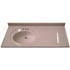 Matrix designs shop all >. Premier Part A223710113l1 2 Premier 37 In X 22 In Custom Vanity Top Recessed Left Bowl Sink In Solid White Vanity Tops Home Depot Pro
