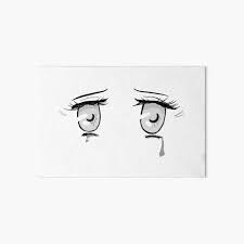 Please subscribe to my channel! Sad Anime Eyes White Art Board Print By Maddiedvm Redbubble
