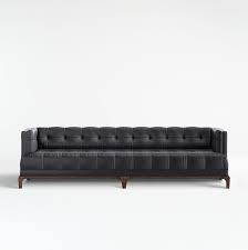 The lounge ii is a favourite in the sofa world. Byrdie Black Leather Modern Tufted Sofa Reviews Crate And Barrel