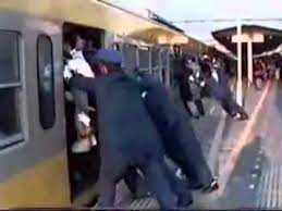 Man sleeping on a crowded train. Crowded Train In Japan Flv Youtube