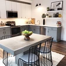 Fuze Grey Concrete Dining Table Reviews Cb2 Stone Dining Table Kitchen Decor Trends Grey Dining Tables
