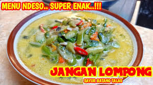 Lompong ini merupakan istilah yang digunakan untuk bagian batang hin. Resep Jangan Lompong Ndeso Sayur Keladi Sawah Batang Talas Youtube