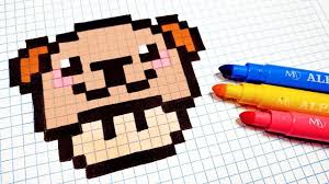 Dibujos en pixeles dibujos pixelados dibujos kawaii dibujos en cuadros dibujos garabateados pinturas arte píxeles minecraft hoja cuadriculada diseños de mano. Pixel Art Hecho A Mano Como Dibujar Un Seta Oso Kawaii Pixel Art Pixel Art Pattern Pixel Drawing