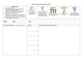 Weekly Guided Reading Record Assessment Sheet Ks1 Content Domains Teaching Resources