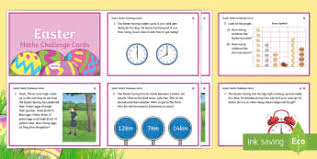 Why parents will love it: Easter Maths Challenge Ks2 Challenge Cards