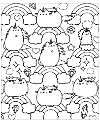 Pusheen To Color For Kids Incredible Pusheen Coloring Page To Print And Color For Free From Unicorn Coloring Pages Pusheen Coloring Pages Cat Coloring Page