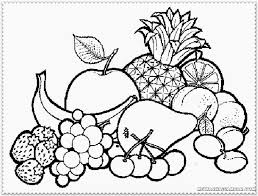 27 fruits clipart black and white. Black And White Fruit Coloring Pages Page 1 Line 17qq Com