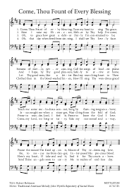 Love her as in childhood. Come Thou Fount Of Every Blessing Doxology App