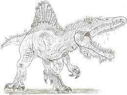 Save coloring page color online. Spinosaurus Realistic Indominus Rex Coloring Page Novocom Top