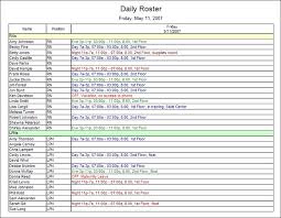 Click here for larger view 7 day roster patterns template. Sample Schedules And Reports In Employee Scheduling Software