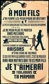 Les Plus Beaux Proverbes A Partager Message D Amour Pour Nos Fils Cheris Une Maman Positive Attitude Messages Quote Citation