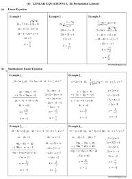 Jenis pemboleh ubah mesti serasi dengan medan. Teorimath 6 Linear Equation Persamaan Linear Persamaan