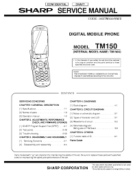 SHARP TM150 Service Manual download ...