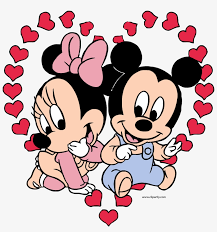 Large collections of hd transparent mickey png images for free download. Baby Mickey And Minnie Mouse Heart Clipart Png Minnie Y Mickey Bebe Gifs Free Transparent Png Download Pngkey