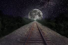 Image result for train moon