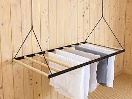 With cast iron ends which are longer in length, a more curved bow and a deeper shape, the victorian ceiling airer also boasts. This Hanging Clothes Drying Rack Can Be Raised And Lowered Using A Pulley System