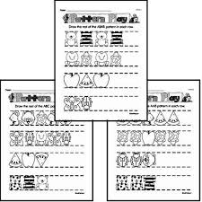 Learners will use their number sense and logic skills to find the missing number in each of 18 sequences in this engaging math worksheet. Pattern Worksheets Free Printable Math Pdfs Edhelper Com