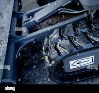 Compact mini excavator with rubber crawler tracks and ...