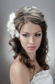 Coiffure Mariage Coiffure Mariage Mariage Cheveux Boucles Coupe Cheveux Mi Long
