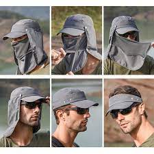 Sun Protection Cover Face Visor Outdoor Fishing Hat Summer Quick Drying Cap Breathable Hat Baseball Cap Banggood Com Face Cover Drying Cap Cap
