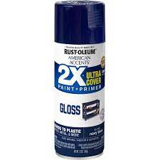 Navy Blue Rust Oleum American Accents 2x Ultra Cover Gloss Spray Paint 12 Oz Walmart Com Walmart Com