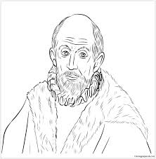 Free download 40 best quality portrait coloring pages at getdrawings. El Greco Self Portrait Coloring Pages Arts Culture Coloring Pages Coloring Pages For Kids And Adults