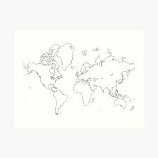 Weltkarte kontinente weltkarte umriss geographie karte. Weltkarte Umrisse Geschenke Merchandise Redbubble