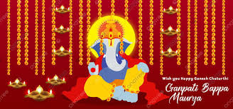 Jai Ganesh Chaturthi Decorative Temple Background Festival Background Colorful Ganpati Background Ganesha Background Image For Free Download