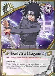 Kotetsu Hagane Exame Chuunin Anime Card Games Comic Book Cover
