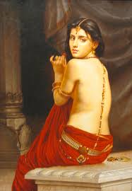 Nude Girl Lady of Love Oil Painting On Canvas Ethnic Art India Painting by  O P Gehan 