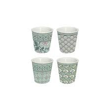 Le creuset® signature coffee mugs in artichaut (set of 4) $63.99. Set 4 Porcelain Coffee Cups 100 Ml Monsoon Green Easylife Boutique