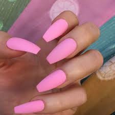 How to apply acrylic nails on short bitten nails tutorial video by naio nails 2018. 44 Cute Light Pink Matte Nails Designs Matte Nails Design Pink Acrylic Nails Bright Pink Nails