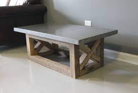 Concrete Coffee Table Reclaimed Wood Base Handmade By Dendroco 975 00 Concrete Coffee Table Reclaimed Wood Coffee Table Furniture
