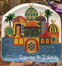 رسم على الصحون شناشيل بغدادية homemade art art painting art painting gallery