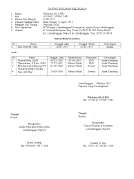 Contoh daftar susunan keluarga pns pensiun mengetahui kepala desa dan camat berisi nama dan jabatan kepala desa yang memberikan keterangan tentang susunan keluarga dari keluarg pensiun yang bersangkutan. Surat Permintaan Pembayaran Pensiun Pertama Sp4 Kumpulan Contoh Surat