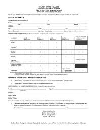 Requesting an exemption for reasons of conscience. Dalton State College Certificate Of Immunization